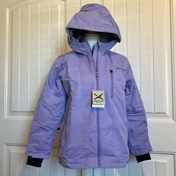 NEW NWT $100 Arctix Girls Insulated Hooded Winter Jacket Large 14/16 Snow Ski
